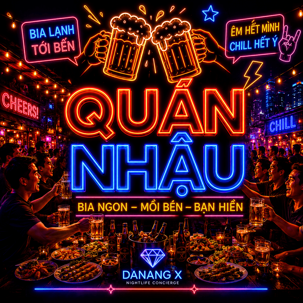 Quán nhậu sôi động